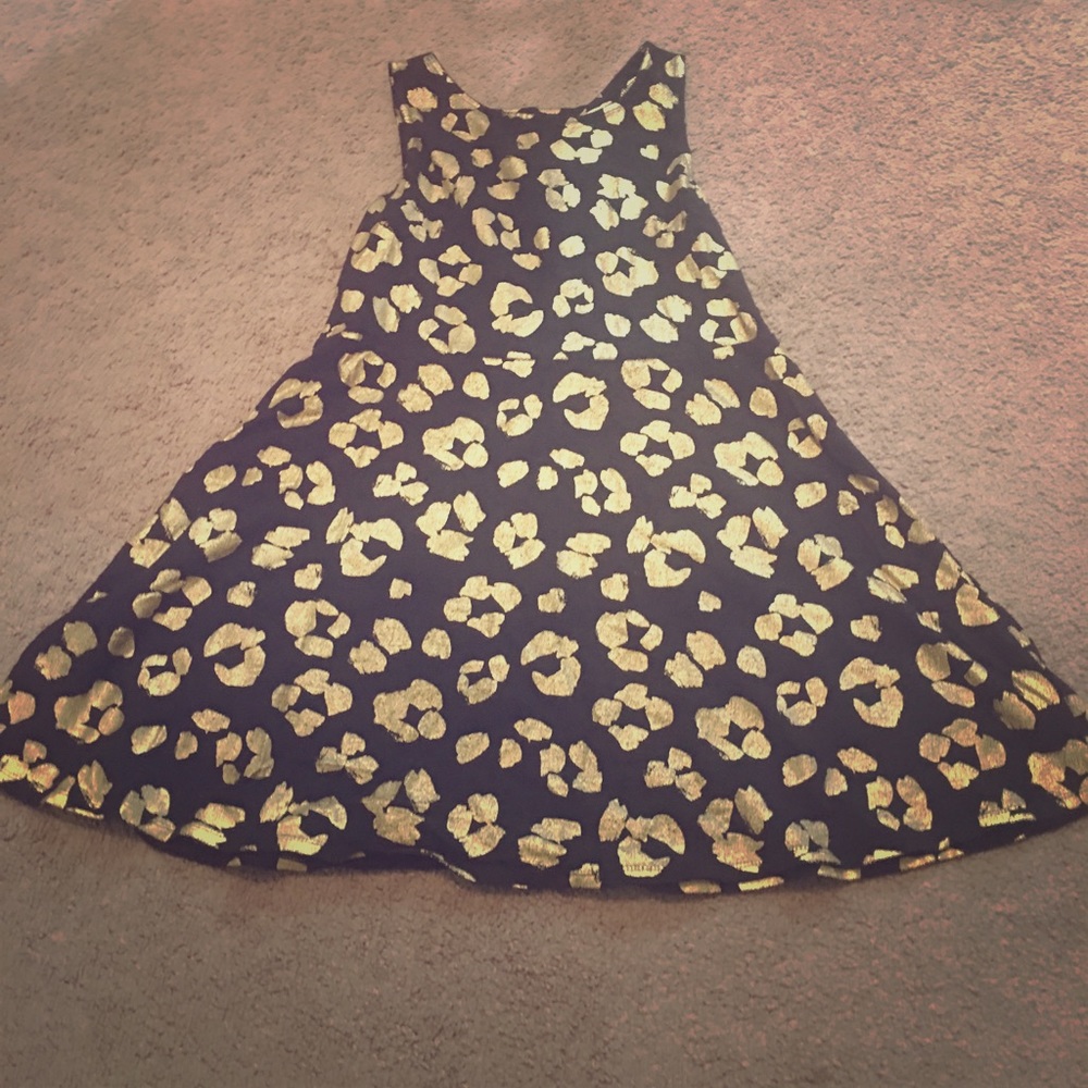A cheetah print dress
